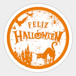 Feliz Halloween - grunge design Sticker